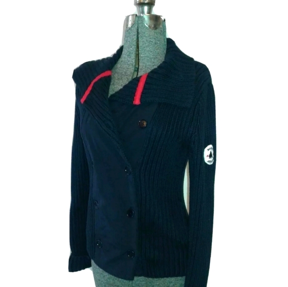 Brooks Brothers Cardigan Sweater peacoat jacket S - Picture 1 of 9